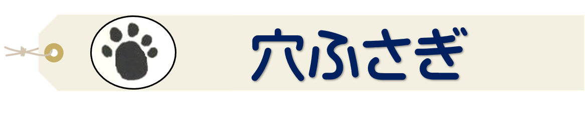 穴ふさぎ